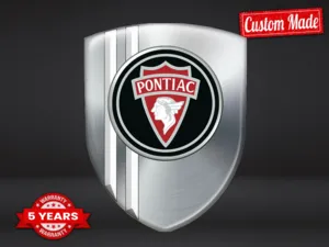 Pontiac Etiqueta Impermeable Máximo Estilo Pro Diseño Estilizado